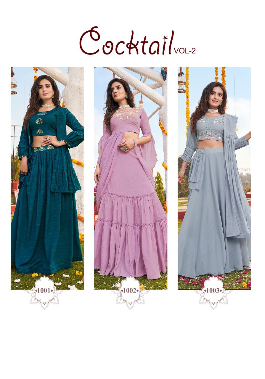 COCKTAIL 2 New Stylish Designer Fancy Party Wear Readymade Latest Suit Collection 
